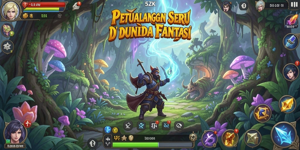 Gameplay menarik <strong>5ZK</strong> dengan petualangan yang penuh warna dan tantangan.