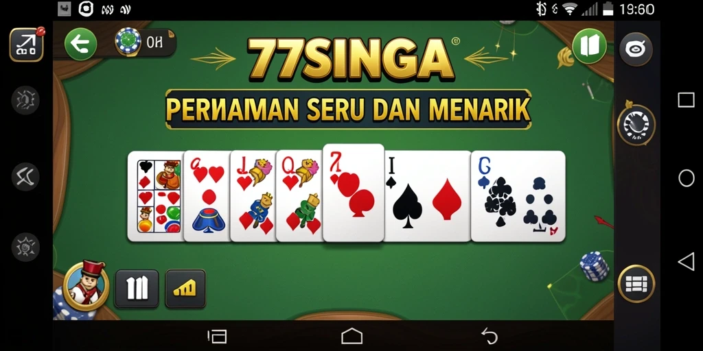 Gameplay menarik dari 77SINGA dalam permainan Domino.