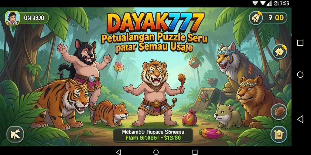 Screenshot gameplay DAYAK777 yang menarik dan penuh warna.