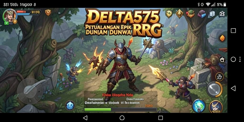 Tampilan epik dari gameplay RPG yang memukau.