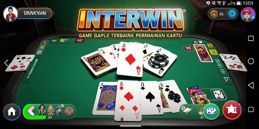 Tampilan seru dari gameplay Gaple INTERWIN yang mengasyikkan.